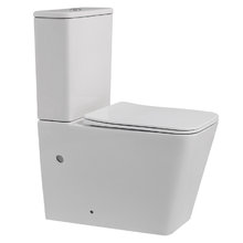 Унитаз-компакт Abber Rechteck AC1210, безободковый, сиденье микролифт, белый