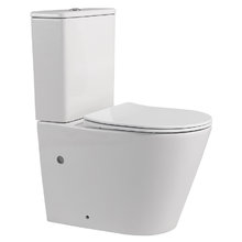 Унитаз-компакт Abber Bequem AC1112, безободковый, крышка-сиденье микролифт, белый