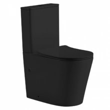 Унитаз-компакт Abber Bequem AC1112TMB, безободковый, крышка-сиденье микролифт, черный