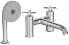 Смеситель Jacob Delafon Nouvelle Vague E78343-CAT для ванны и душа, на три отверстия, цвет хром матовый