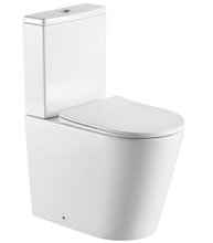 Унитаз-компакт Aquatek Оберон AQ1273S-00 с сиденьем Soft Close, белый