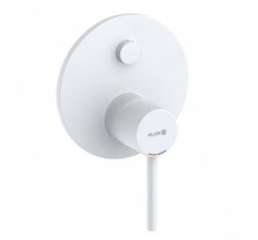 Смеситель Kludi Bozz 387595376 для ванны и душа, белый матовый