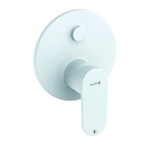 Смеситель для ванны и душа Kludi Louva 247595375, белый матовый