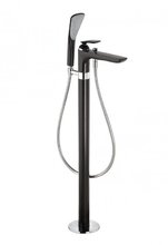 Смеситель Kludi Balance 525908775 для ванны напольный, с душевой лейкой, чёрный матовый