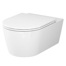 Унитаз подвесной Am.Pm Func C8F1701SC, FlashClean безободковый, сиденье микролифт, белый