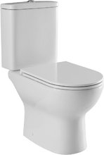 Унитаз-компакт Aquanet Ray, Ray-C/Ray-C-1, безободковый, крышка-сиденье микролифт, цвет белый