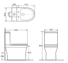 Напольный унитаз Aquanet Logic-C CL-12339 (240210) безободковый с бачком CL-12339-1 (240211) с крышкой-сиденьем Soft Close - Slimseat