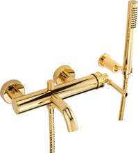 Смеситель Migliore Ermitage 30199 Mini для ванны, с душевым гарнитуром, золото