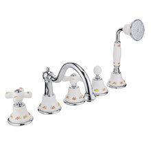 Смеситель Migliore Provance 19472 для ванны на 5 отверстий, хром