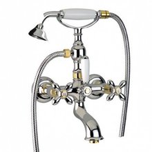 Смеситель Migliore Princeton Plus ML.PRP-8002.CRDO для ванны /душа - хром/золото