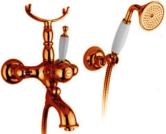 Смеситель Migliore Oxford 19195 с термостатом для ванны и душа, медь