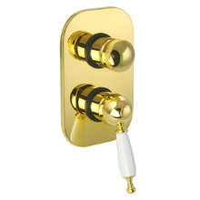 Смеситель 3-х позиционный Migliore Oxford 19176 для душа с дивертором - золото