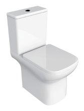 Напольный безободковый унитаз Azario Alba, с бачком, крышка микролифт, белый, AZ-8323