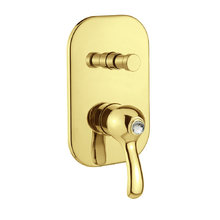 Смеситель Migliore Lem Swarovski 18895 для ванны и душа с дивертором - золото