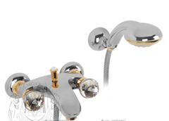 Смеситель Migliore Korona ML.KRN-4702.CRDO для ванны/душа - хром/золото