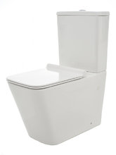 Унитаз-компакт AQUAme, безободковый, с сиденьем микролифт, цвет белый, AQM1003/AQM1101