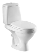 Напольный ободковый унитаз Azario Trend AZ2018-P, с бачком, крышка микролифт, белый