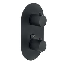 Смеситель Nobili Live WE00102/TBM для ванны и душа, термостатический, на 2 потребителя, цвет черный матовый