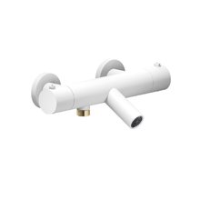 Смеситель Nobili Live LV00010/1WM для ванны и душа, термостатический, на 2 потребителя, цвет белый матовый