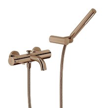 Смеситель Nobili Velis VE125110RCP для ванны и душа, с душевым гарнитуром, цвет бежевый