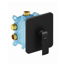 Смеситель для ванны и душа Ravak Flat X070180 Black, без переключателя для R-BOX VARI, цвет черный матовый