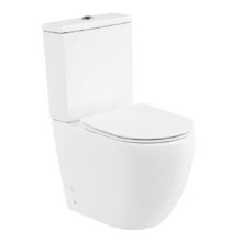 Напольный безободковый унитаз BelBagno Amanda BB051CPR/BB051T, белый, P-trap