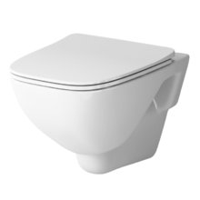 Унитаз подвесной Am.Pm X-Joy, FlashClean безободковый, сиденье микролифт, белый, C851701SC