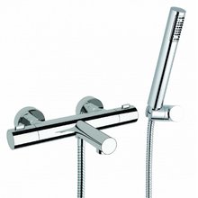 Смеситель Remer Elegance EQ02 для ванны и душа, термостатический, цвет хром