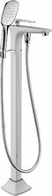Смеситель Timo Helmi 4000/00-16Y-CR chrome white для ванны, напольный, белый