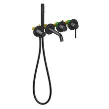 Смеситель для ванны с душем Timo Saona 2314/03YSM, цвет черный матовый