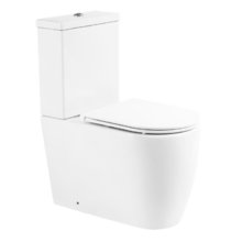 Напольный унитаз BelBagno Marino BB105CPR/BB105T/BB870SC, безободковый, крышка тонкая Soft Close, белый
