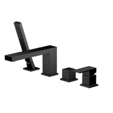 Смеситель на борт ванны Timo Selene 2130/03Y, цвет черный матовый