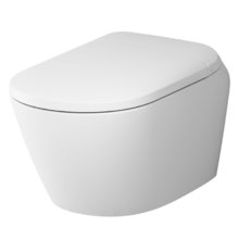 Подвесной унитаз Am.Pm Sensation CCC301700SC с интегрированным электронным биде TouchReel, безободковый, белый