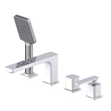 Смеситель Timo Torne 4330/00-16Y для ванны, на борт ванны, белый/хром