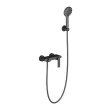 Смеситель Timo Anni 2714/03Y для ванны и душа, чёрный матовый