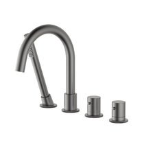 Смеситель для ванны и душа Timo Saona 2330/18Y, цвет черное золото