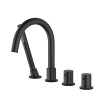 Смеситель для ванны и душа Timo Saona 2330/03Y, цвет черный матовый