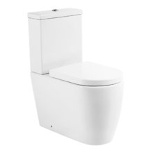 Напольный унитаз BelBagno Marino BB105CPR/BB105T/BB865SC, безободковый, крышка Soft Close, белый