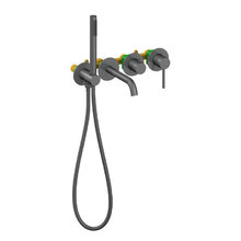 Смеситель для ванны и душа Timo Saona 2314/18YSM, цвет черное золото