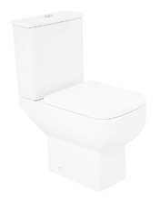 Напольный унитаз-компакт BelBagno Aurora BB8604CPR-SC, без бачка, безободковый, крышка микролифт, белый