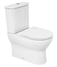 Напольный унитаз-компакт BelBagno Energia BB8134CPR-SC, без бачка, безободковый, крышка микролифт, белый