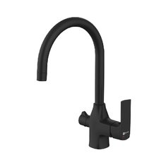 Смеситель Lemark Ursus LM7261BL для кухонной мойки под фильтр, цвет черный