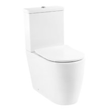 Напольный унитаз BelBagno Marino BB105CPR/BB105T/BB2031SC, безободковый, крышка тонкая Soft Close, белый