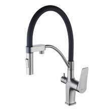 Смеситель Lemark Bronx LM3761GM для кухонной мойки, графит