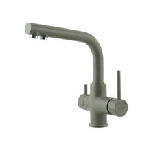Смеситель для кухонной мойки Lemark Comfort LM3061PGS с подключением к фильтру, серый шёлк