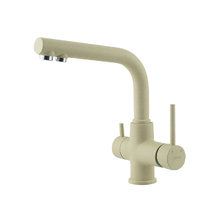 Смеситель для кухонной мойки Lemark Comfort LM3061PBG с подключением к фильтру, бежевый