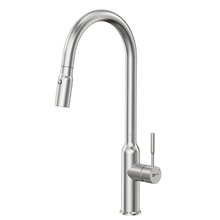 Смеситель для кухонной мойки Lemark Expert LM5086S, с выдвижным изливом, сталь