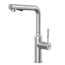 Смеситель для кухонной мойки Lemark Expert LM5085S, с выдвижным изливом, сталь