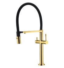 Смеситель Boheme Uno для кухонной мойки, высокий, золото, 115-G