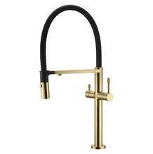 Смеситель Boheme Uno для кухонной мойки, высокий, золото матовое, 115-MG